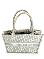 Christian Dior Grey Canvas Oblique Book Tote
