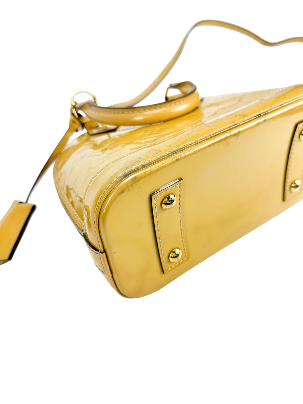 Louis Vuitton Jaune Passion Monogram Vernis Leather Alma BB