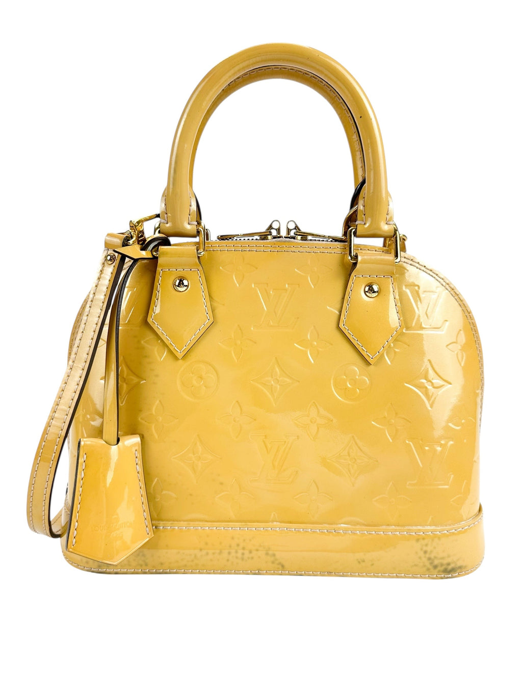 Louis Vuitton Jaune Passion Monogram Vernis Leather Alma BB
