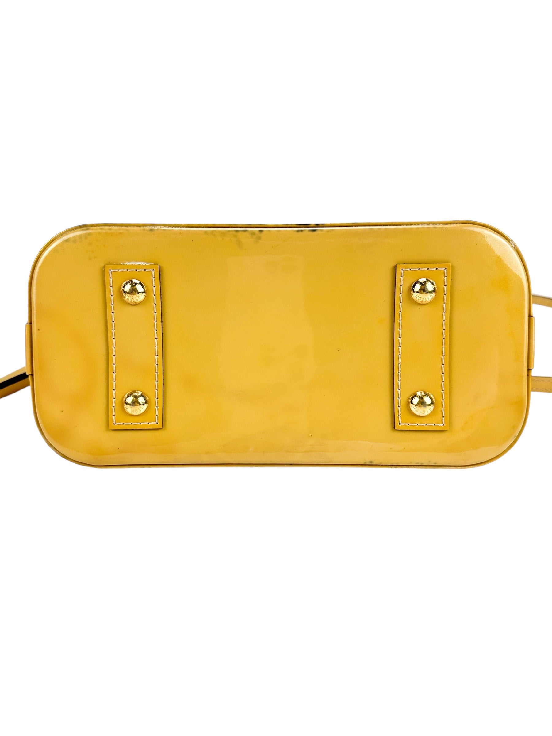 Louis Vuitton Jaune Passion Monogram Vernis Leather Alma BB
