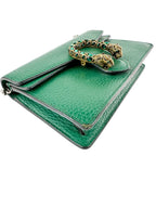 Gucci Green Pebbled Leather Dionysus Bag