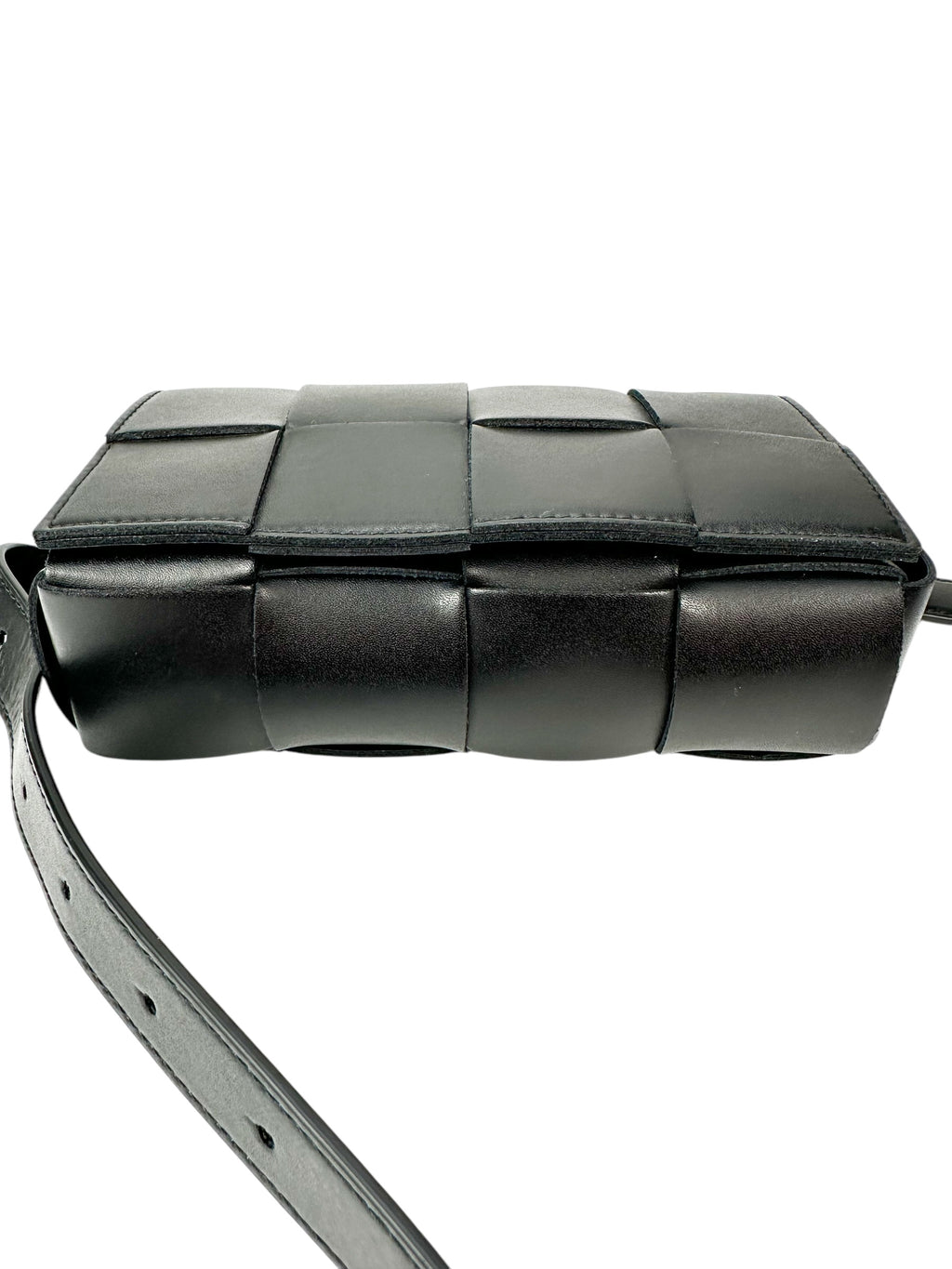 Bottega Veneta Black Leather Casette Belt Bag