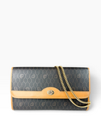 Christian Dior Brown Signature Honeycomb Vintage Bag