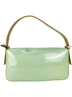 Fendi Mint Vinyl Zucchino Baguette Handbag
