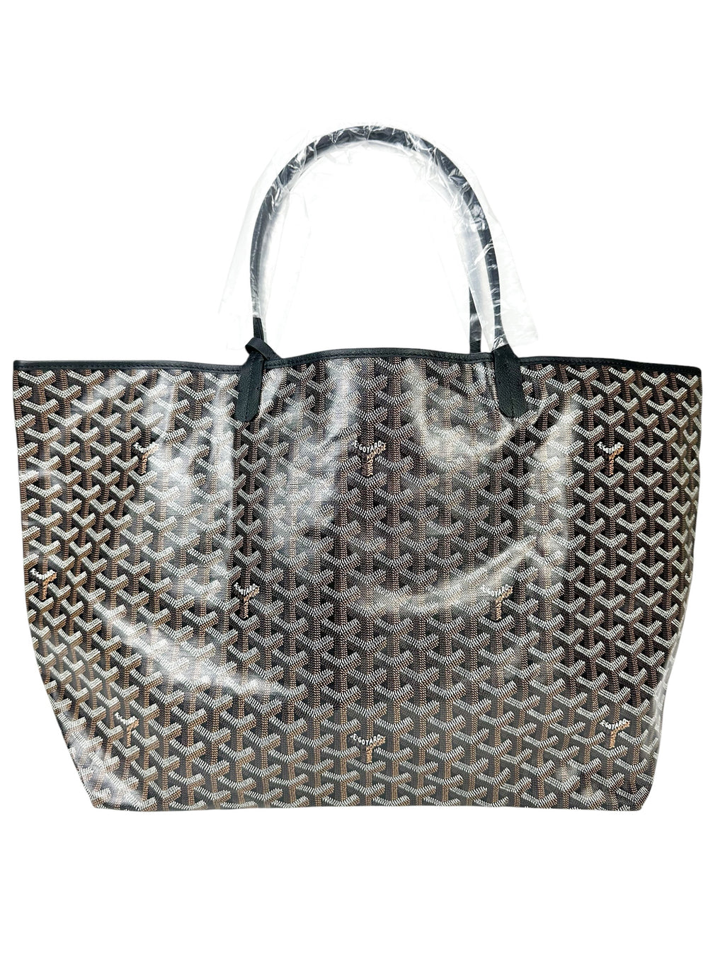 Goyard  Black Coated Canvas St Louis GM Tote