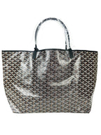 Goyard  Black Coated Canvas St Louis GM Tote