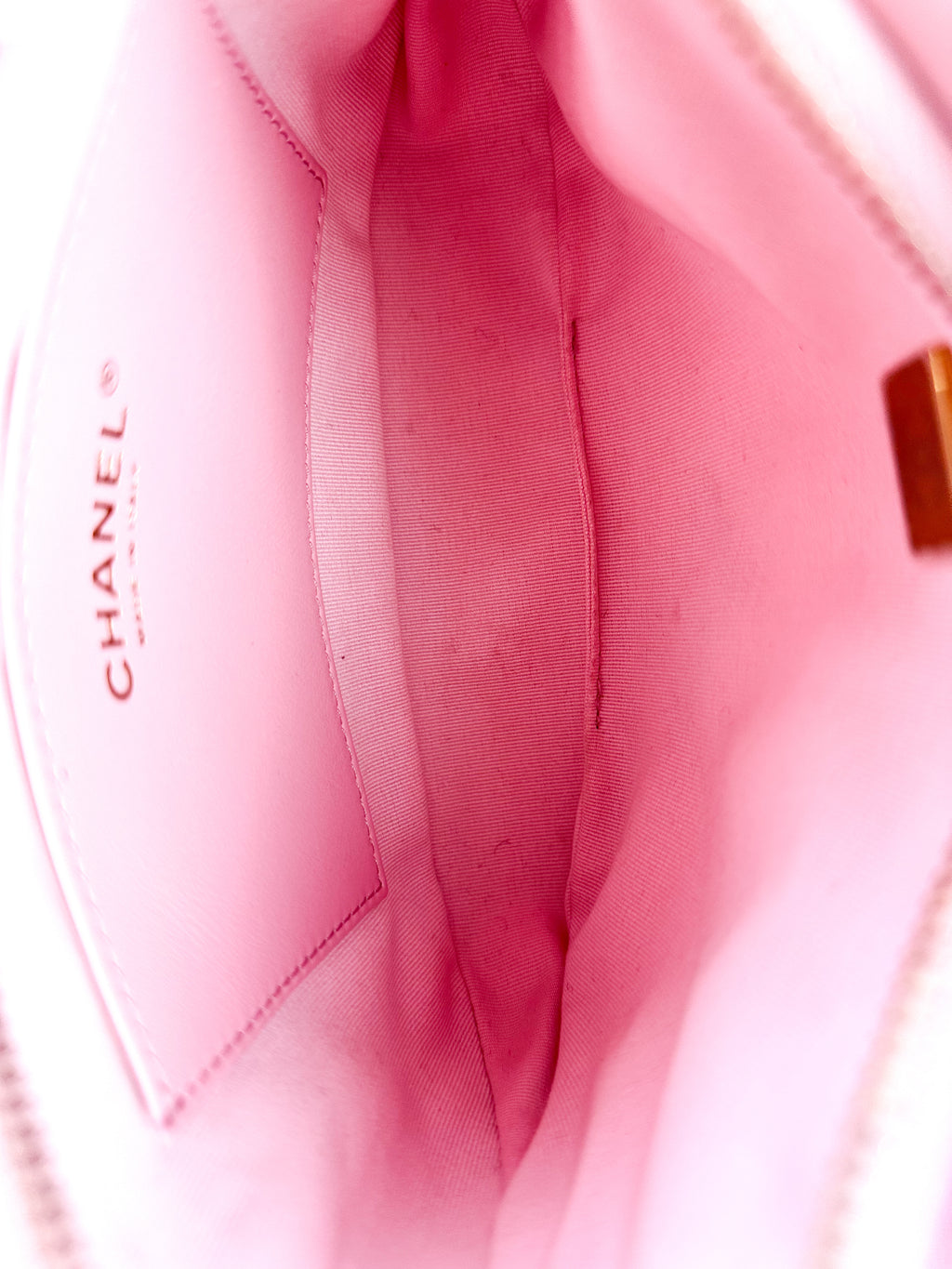Chanel Pink Quilted Lambskin Hobo Bag