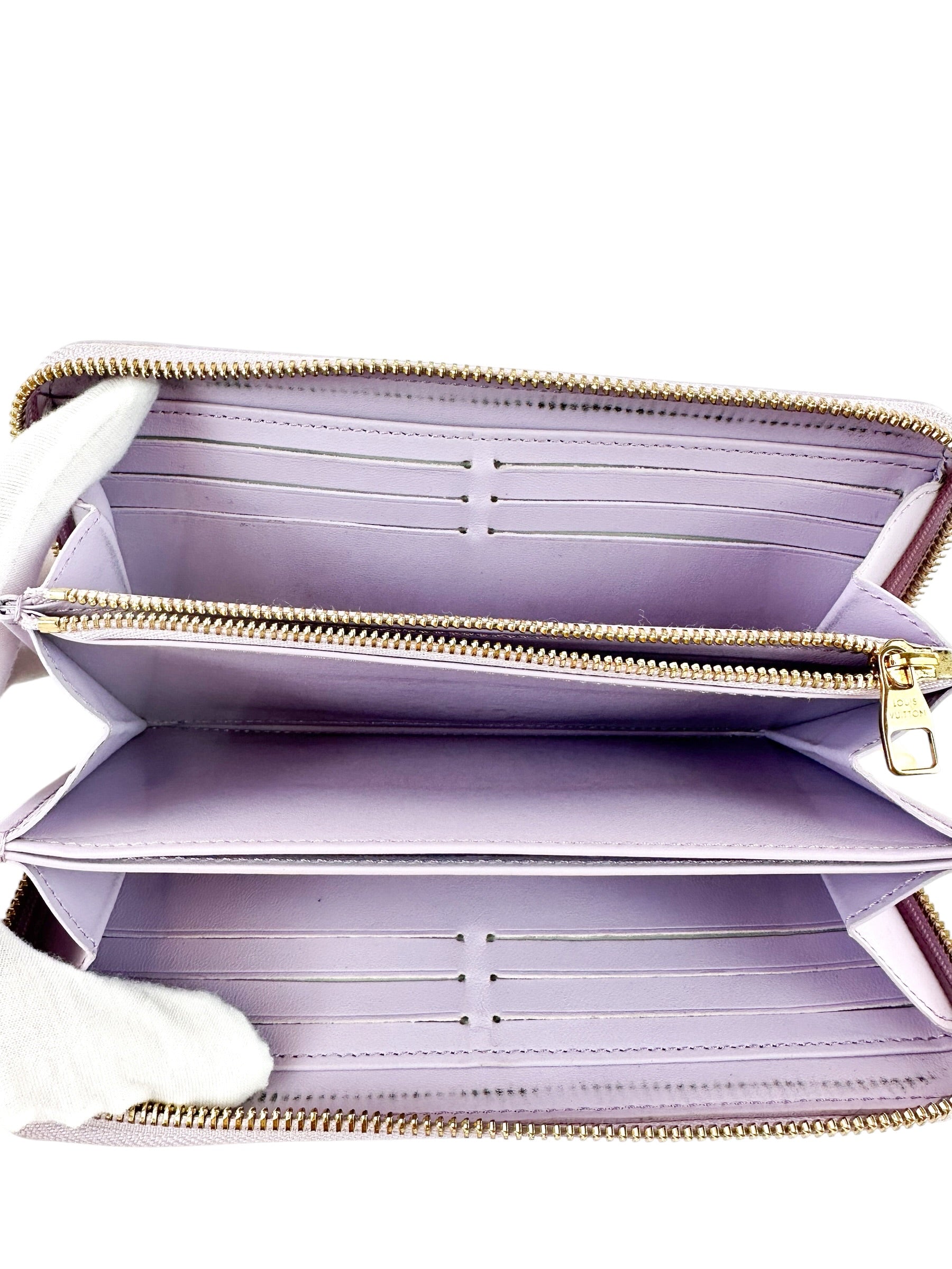Louis Vuitton Lilac Vernis Leather Long Wallet