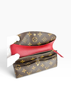 Louis Vuitton Monogram Coated Canvas Emilie Wallet