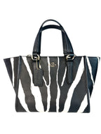 Coach Zebra Print Leather Crosby Mini Carryall