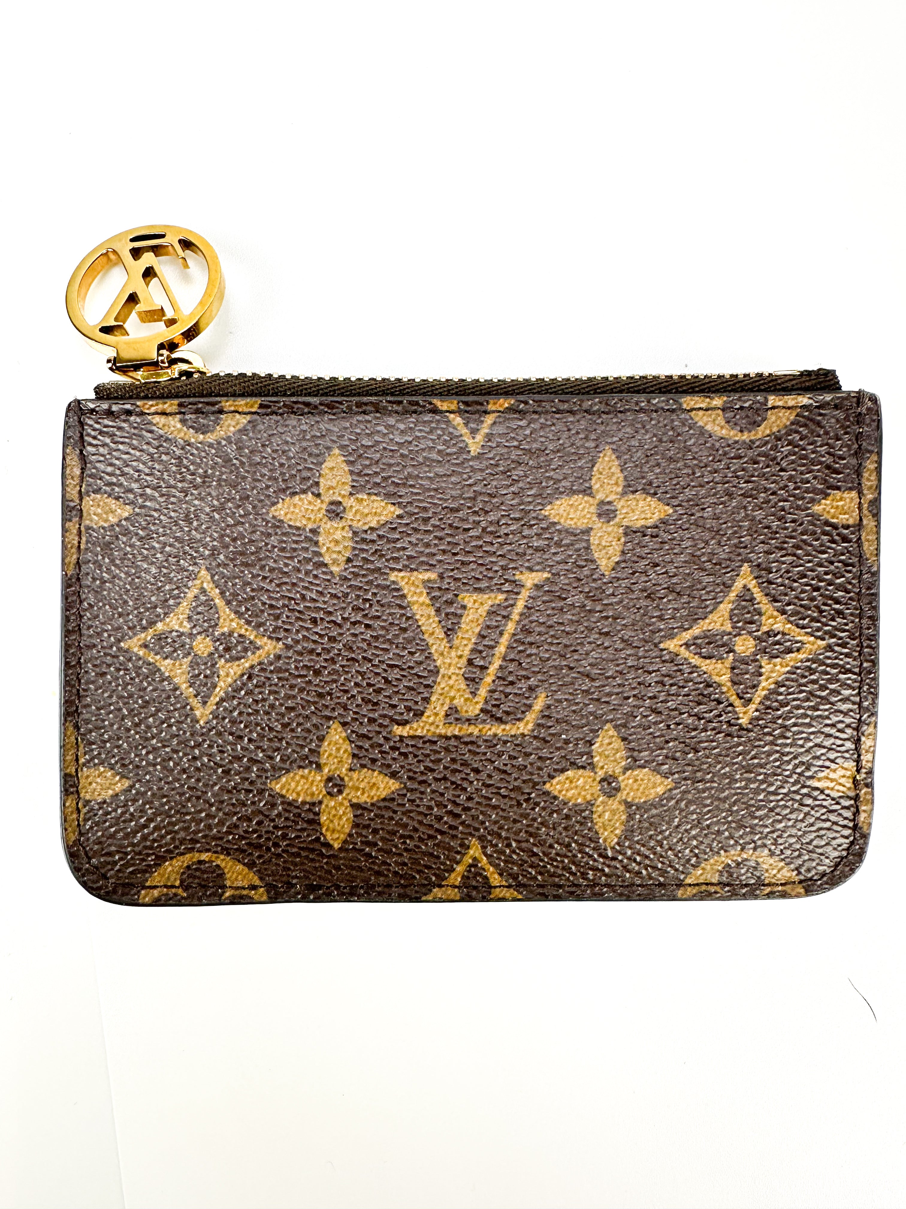 Louis Vuitton Yellow Monogram Coated Canvas Porte Carte Fragment Card Case