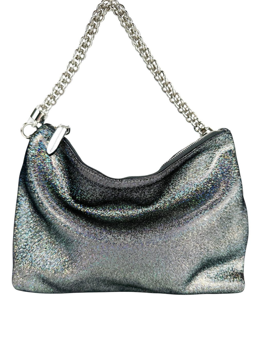 Jimmy Choo Sparkle Callie Metallic Clutch