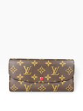 Louis Vuitton Monogram Coated Canvas Emilie Wallet