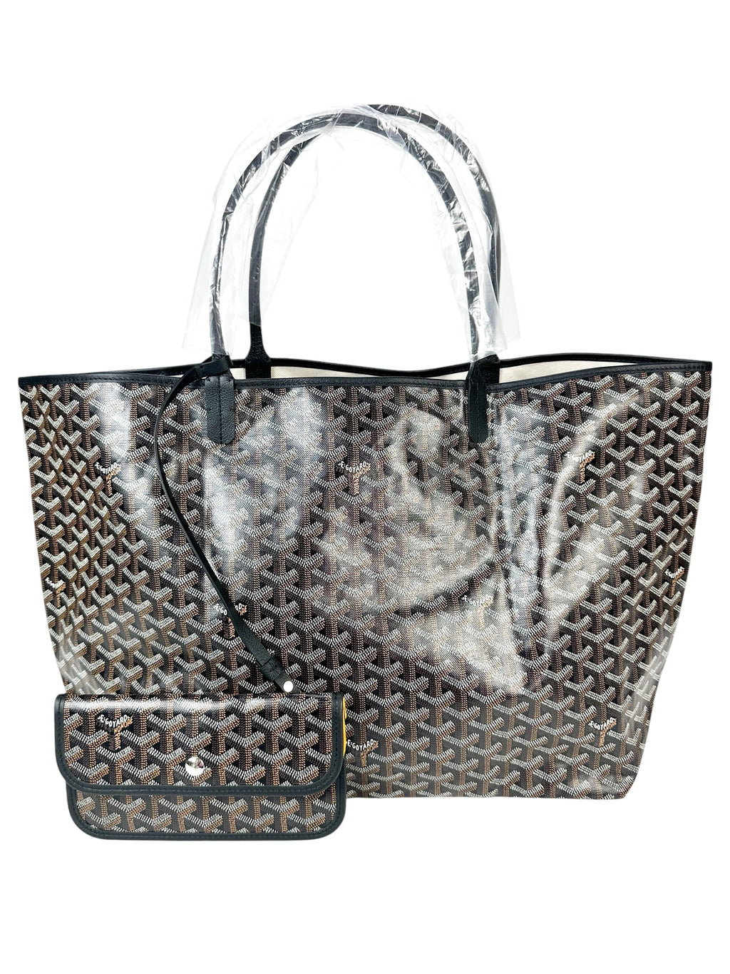 Goyard  Black Coated Canvas St Louis GM Tote
