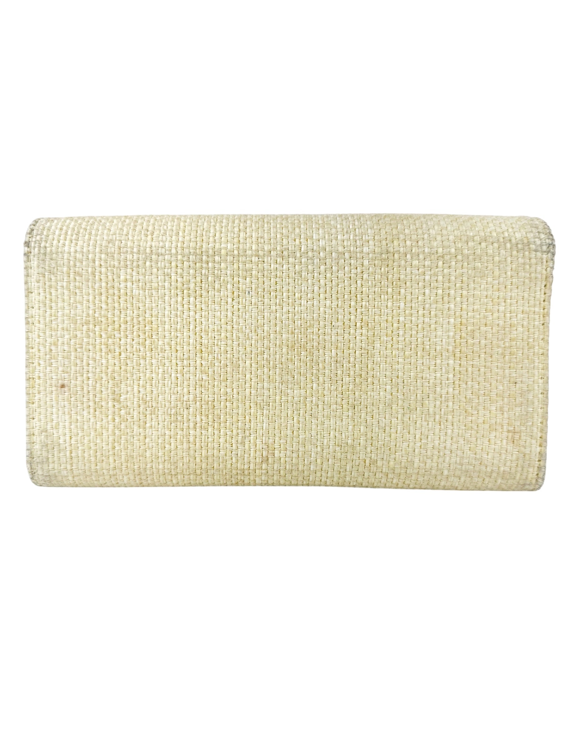 Chanel Yellow Tweed Cambon Long Wallet