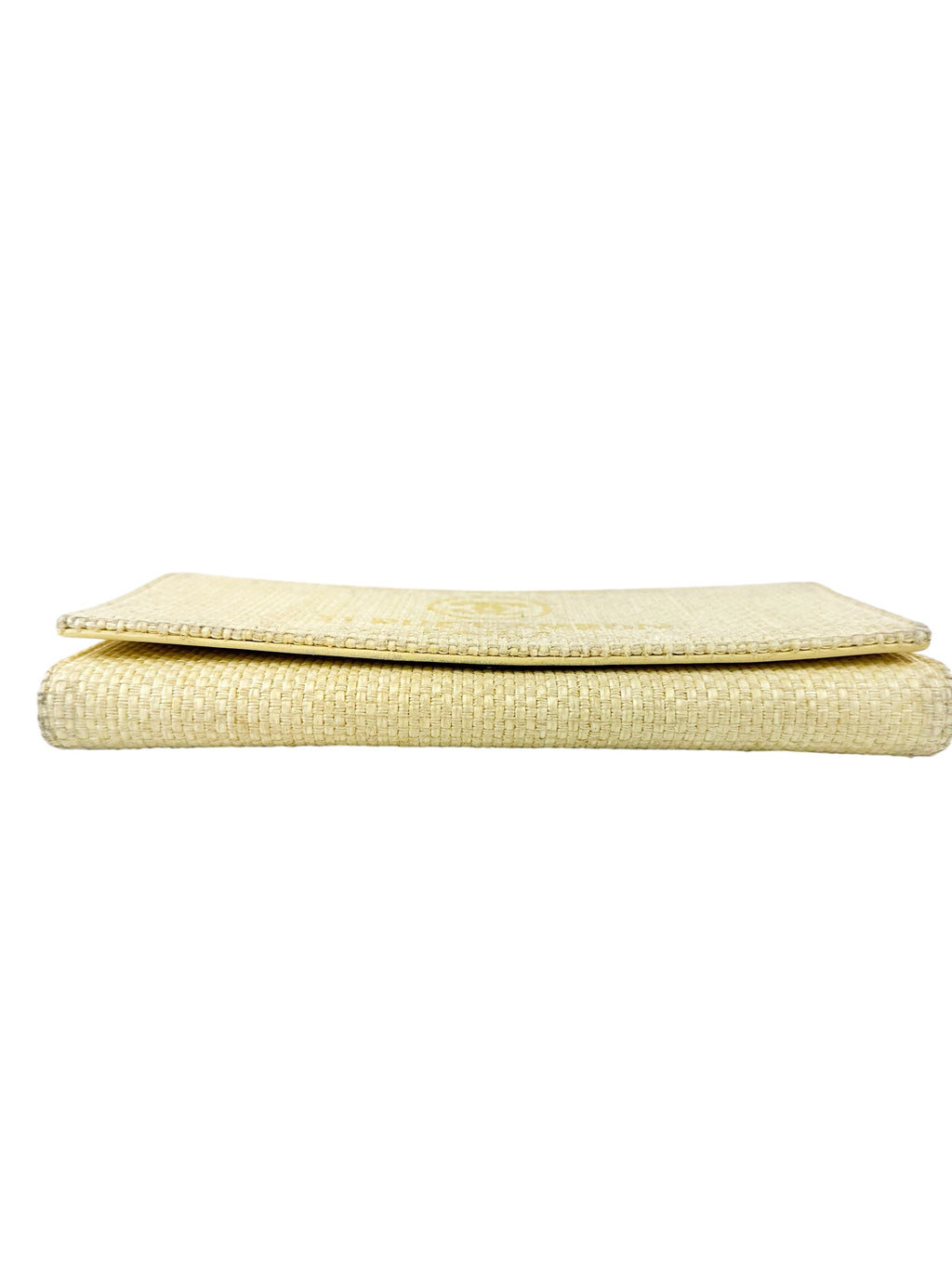 Chanel Yellow Tweed Cambon Long Wallet