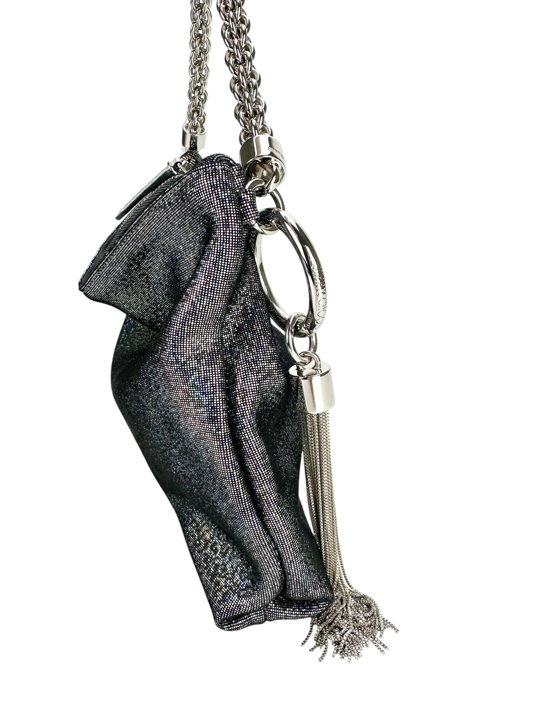 Jimmy Choo Sparkle Callie Metallic Clutch