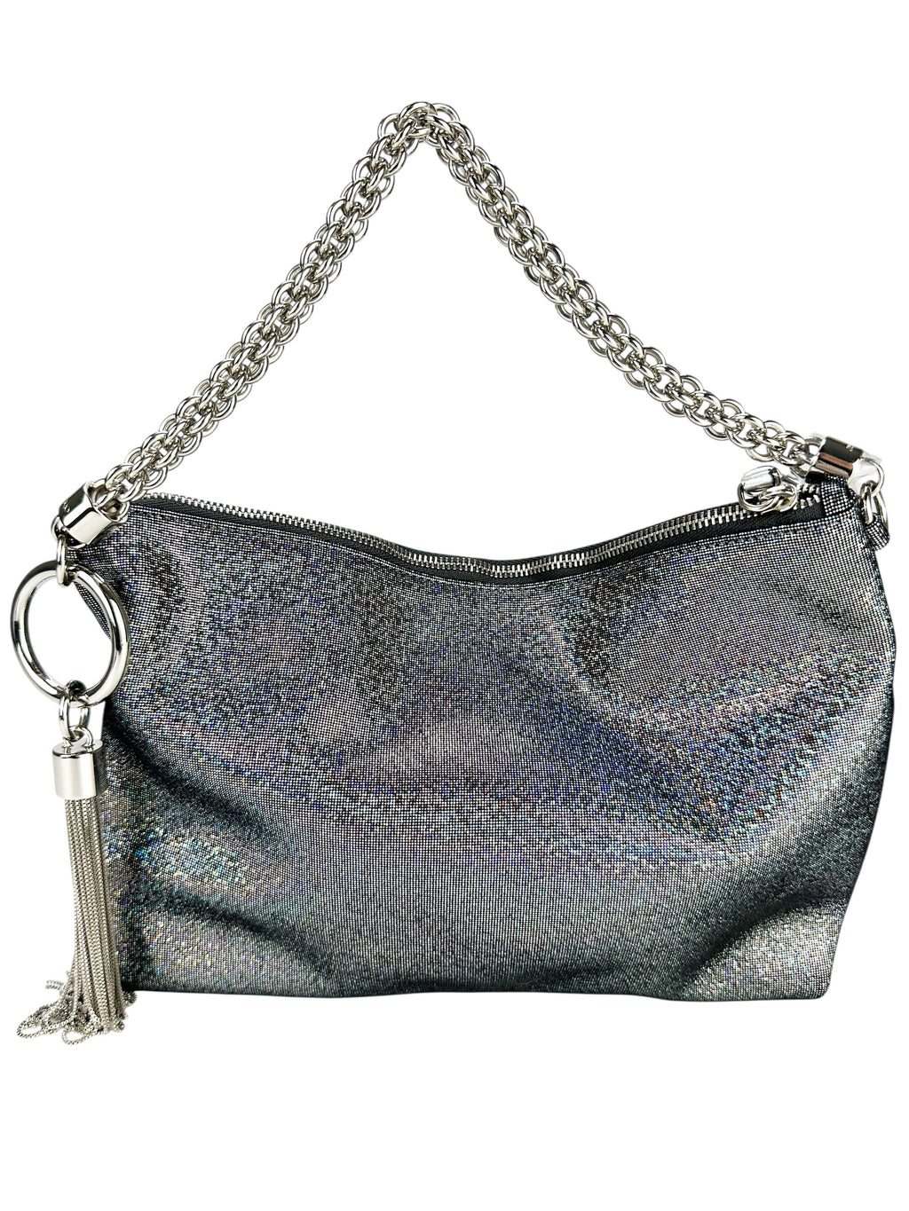 Jimmy Choo Sparkle Callie Metallic Clutch
