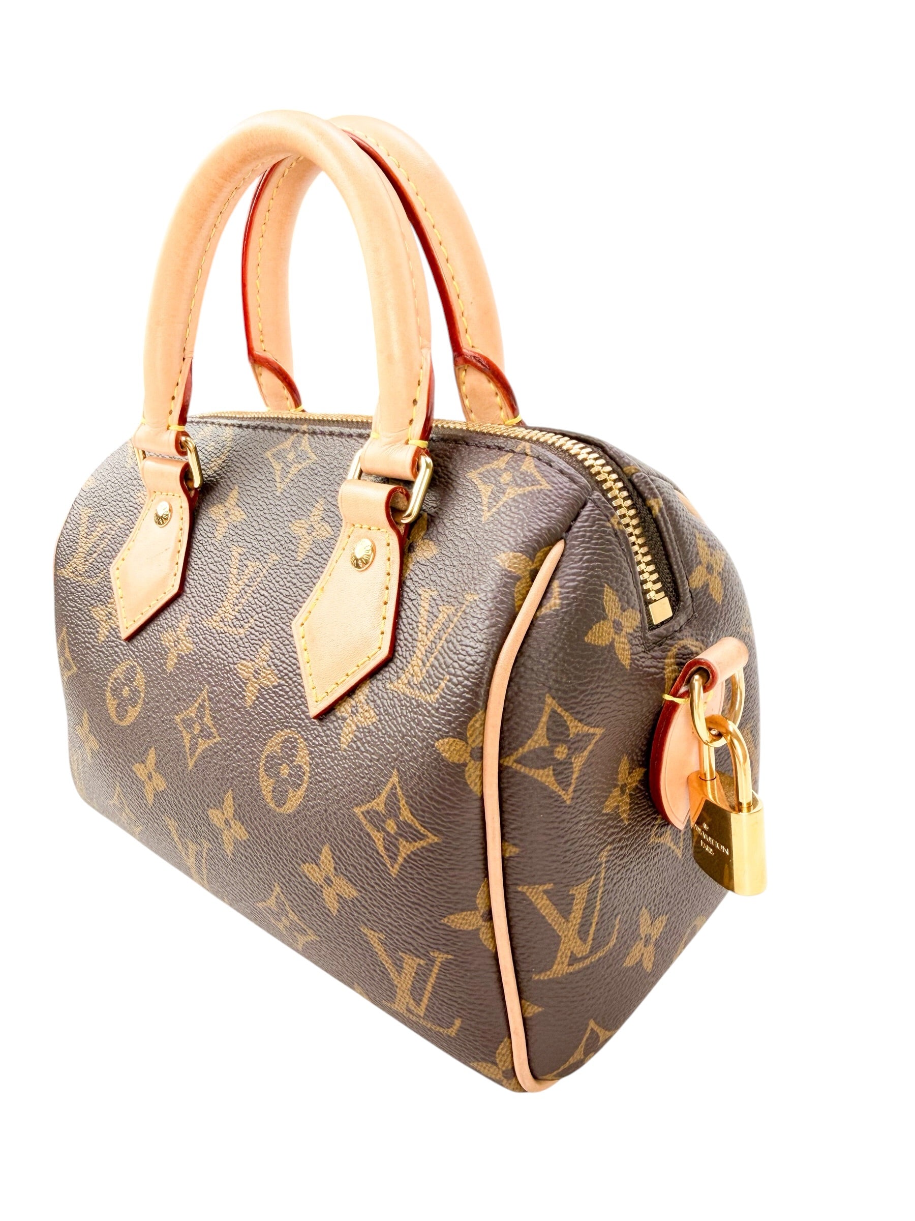 Louis Vuitton Monogram Coated Canvas Speedy 20 Bandouliere 20