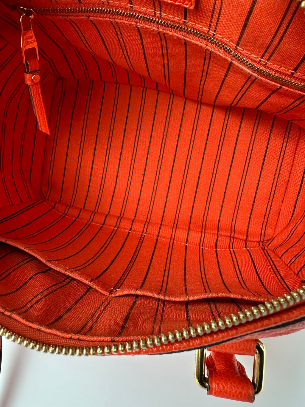 Louis Vuitton Orange Empriente Leather Speedy 25 Bandouliere