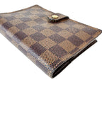 Louis Vuitton Damier Ebene Coated Canvas Agenda PM