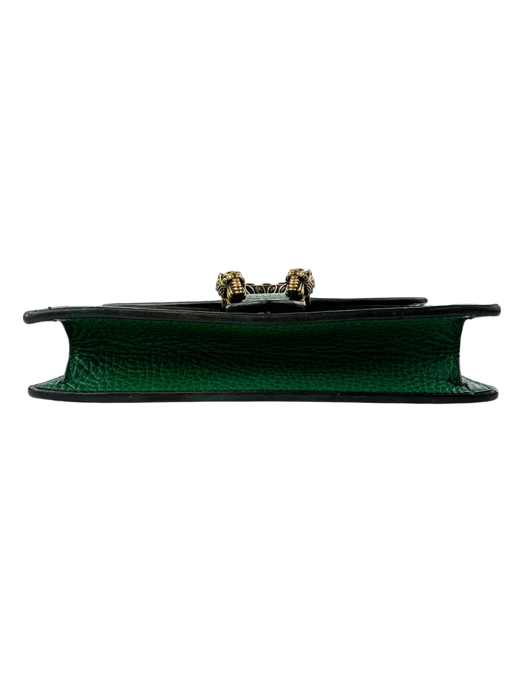 Gucci Green Pebbled Leather Dionysus Bag