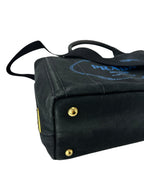 Prada Black Canvas Canapa Mini