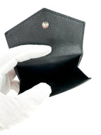Louis Vuitton Black Pebbled Leather Portefeuille Compact Wallet