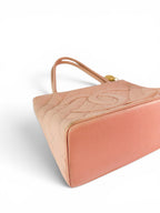 Chanel Pink Caviar Leather Medallion Tote