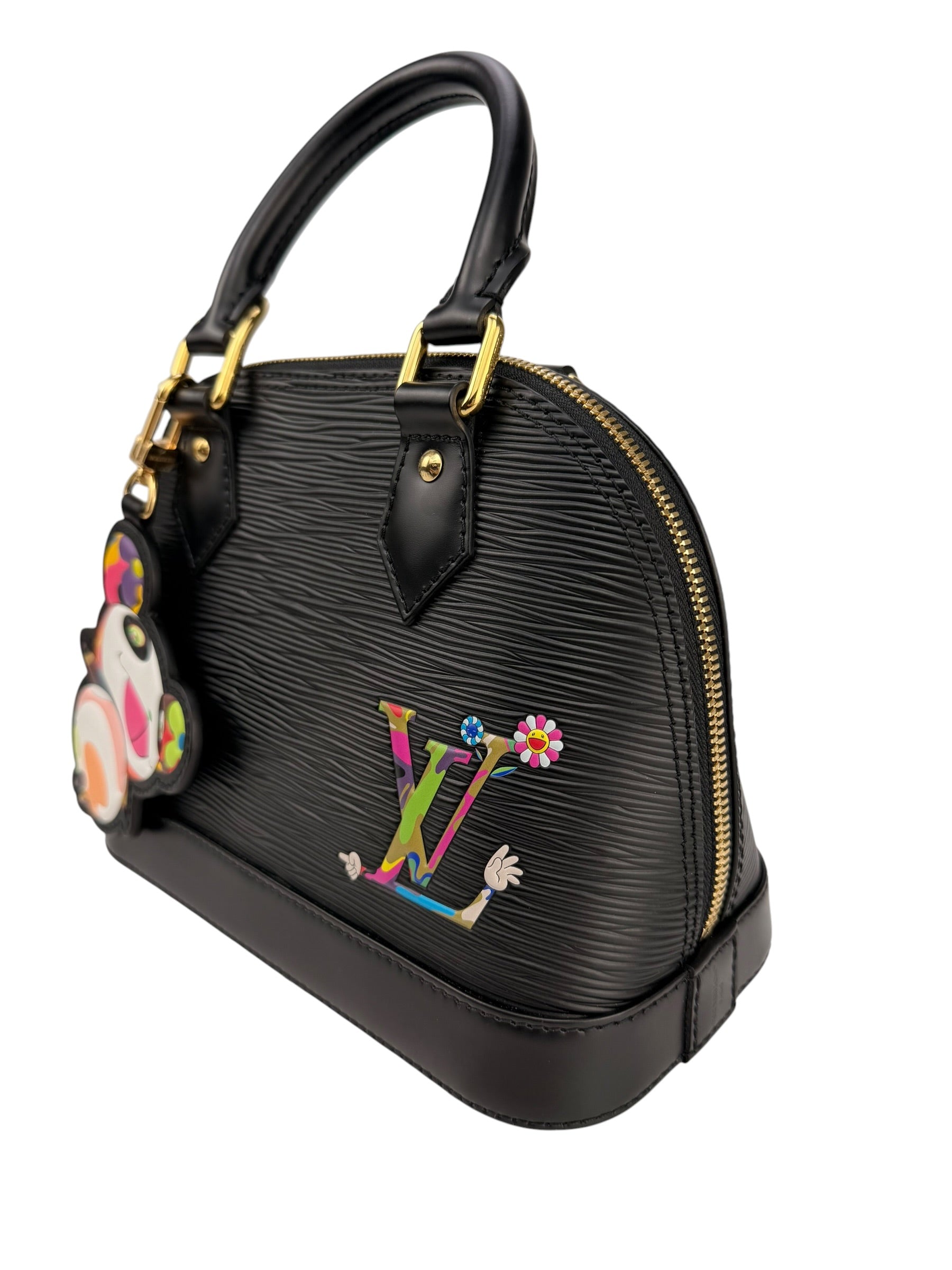 Louis Vuitton Murakami Black Epi Leather ALma BB