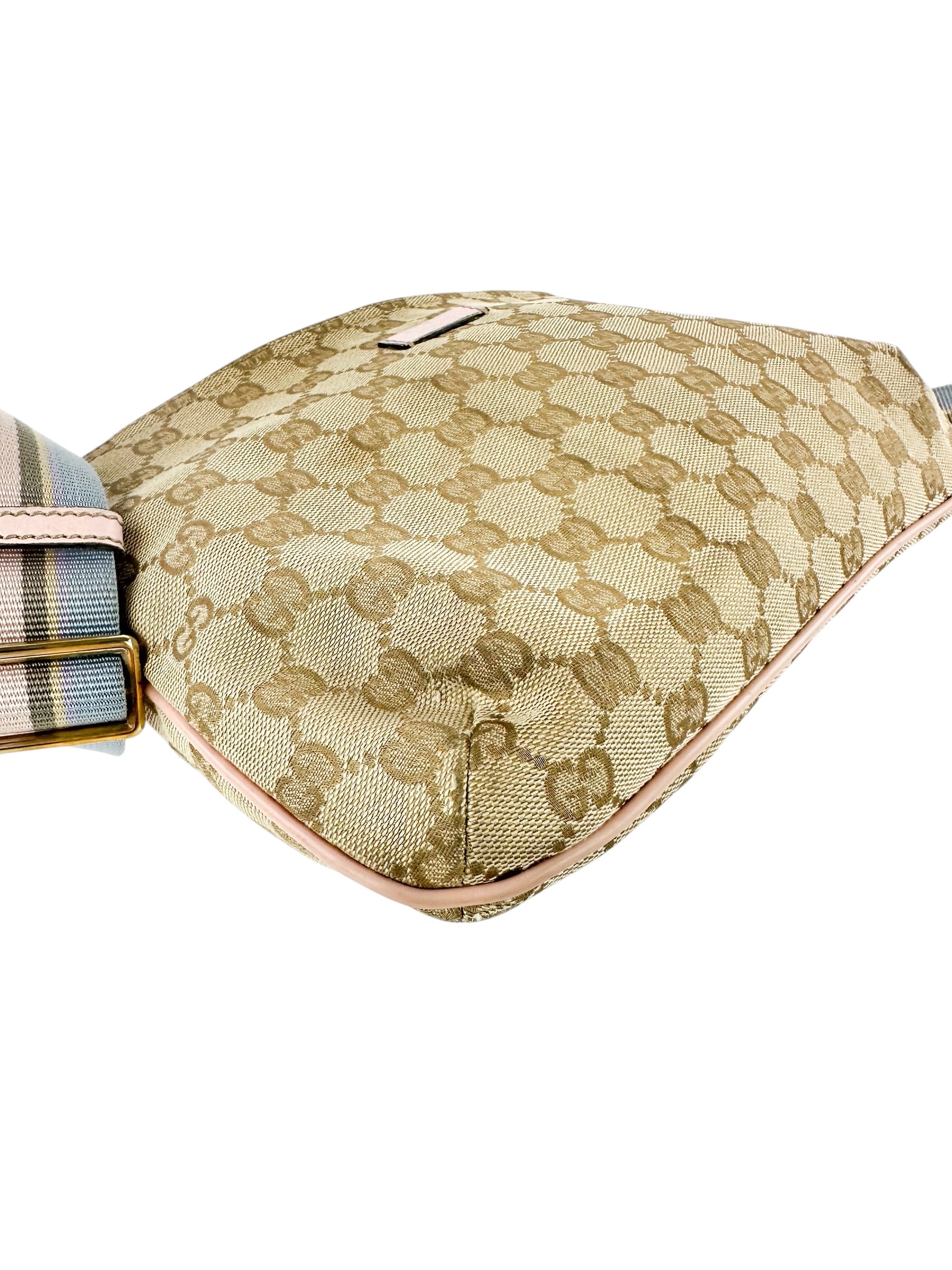 Gucci Beige Canvas GG Sherry Shoulder Bag