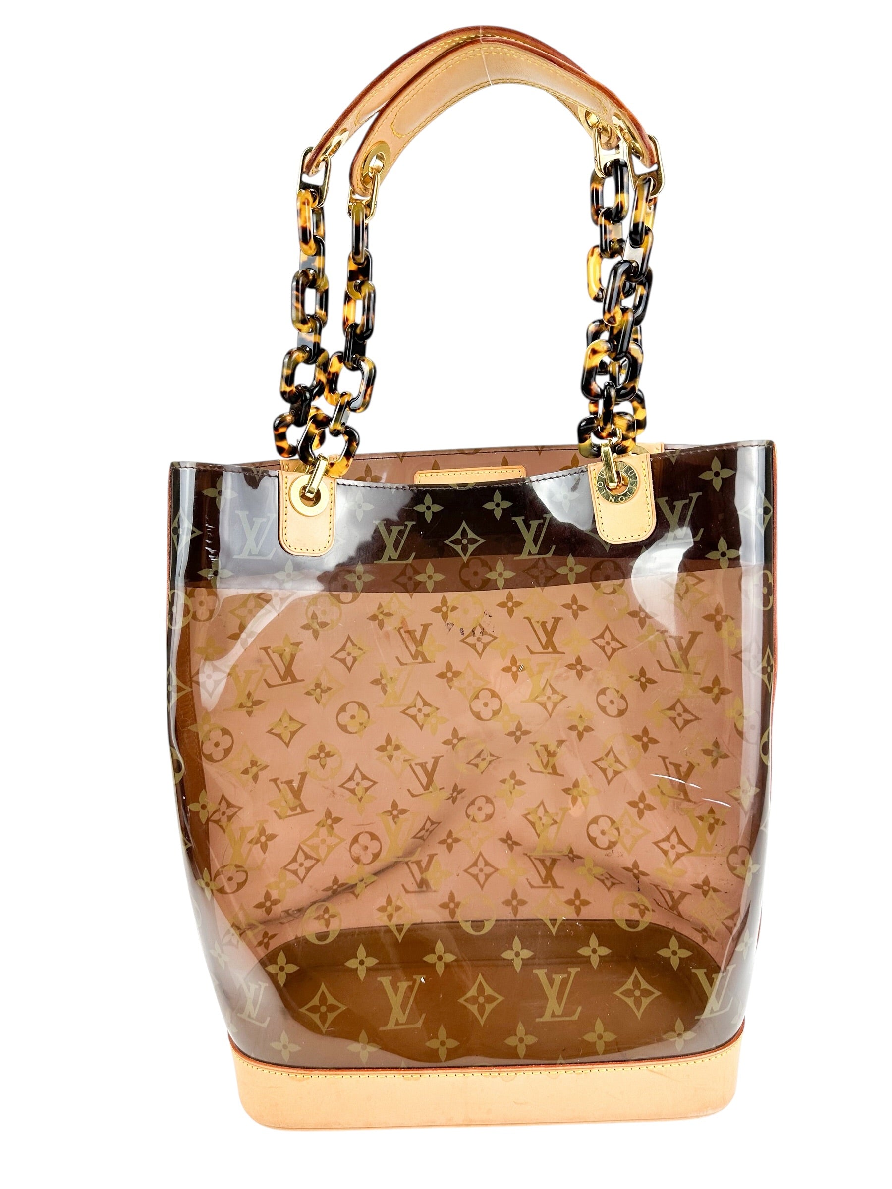 Louis Vuitton Ambre Vinyl Monogram Tote Bag