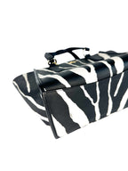 Coach Zebra Print Leather Crosby Mini Carryall