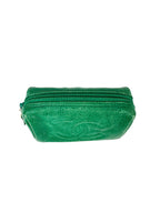 Chanel Green Caviar Leather Cosmetic Pouch Small