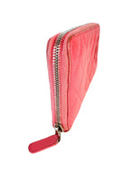 Chanel Pink Coco Mark Lambskin Long Wallet