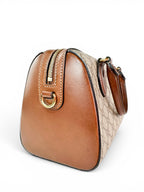 Gucci Brown GG Supreme Coated Canvas Two Way Bag