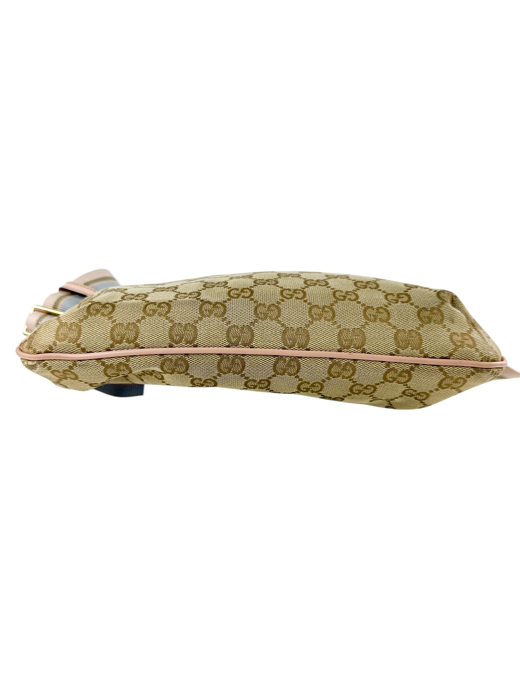 Gucci Beige Canvas GG Sherry Shoulder Bag