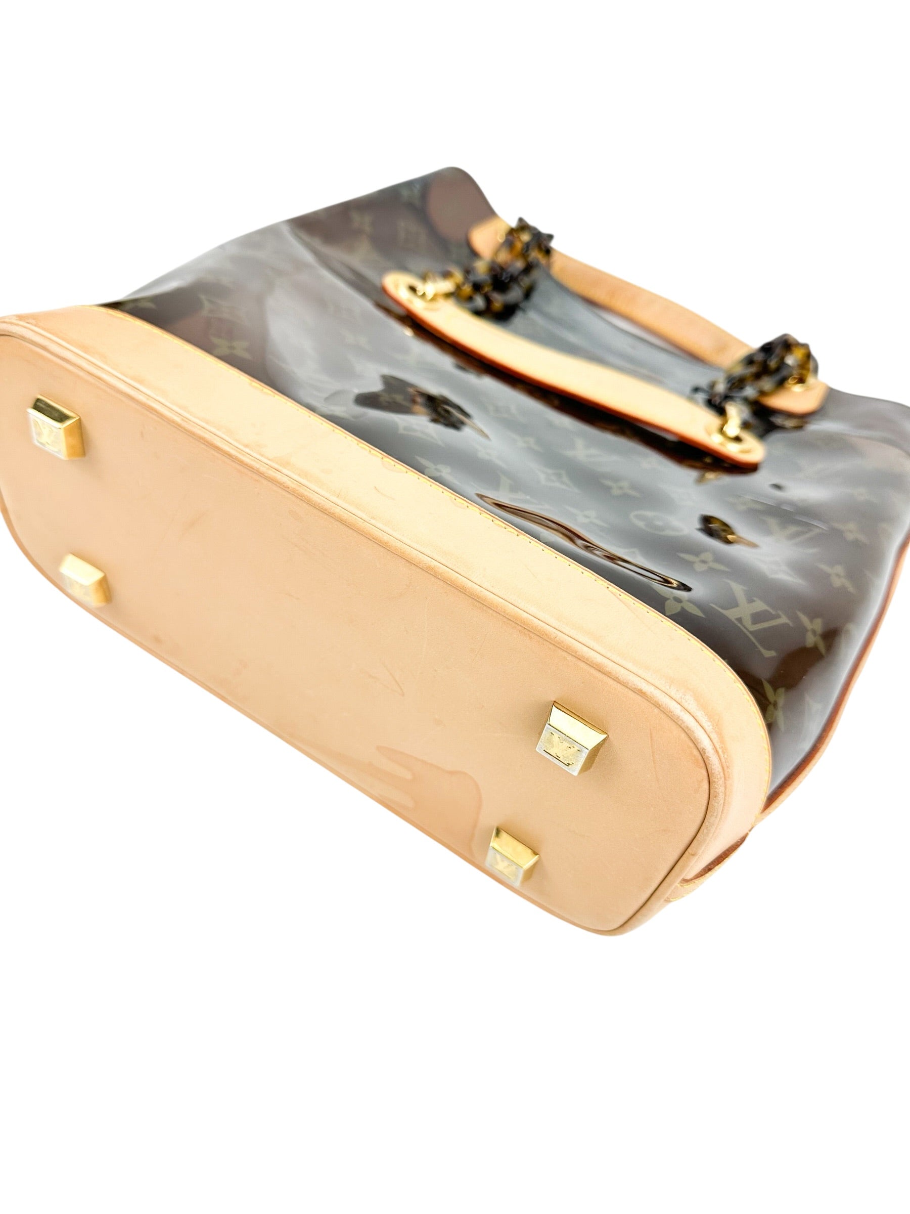 Louis Vuitton Ambre Vinyl Monogram Tote Bag