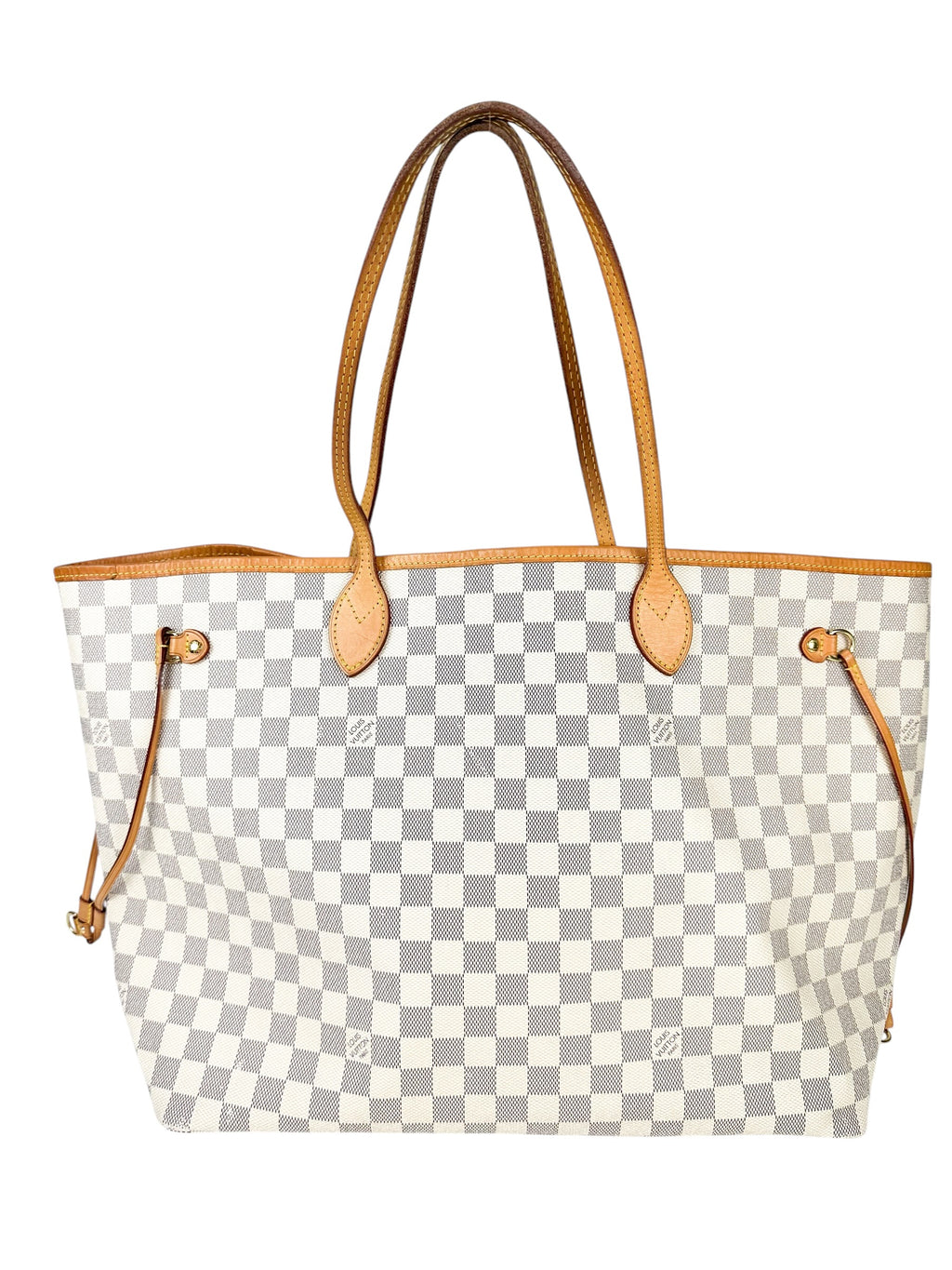 Louis Vuitton Coated Canvas Damier Azur Handbag GM