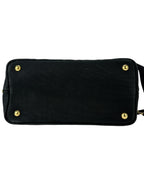 Prada Black Canvas Canapa Mini