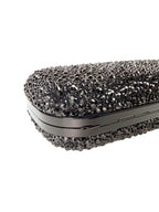 Alexander McQueen Black Crystal Kuckleduster Clutch