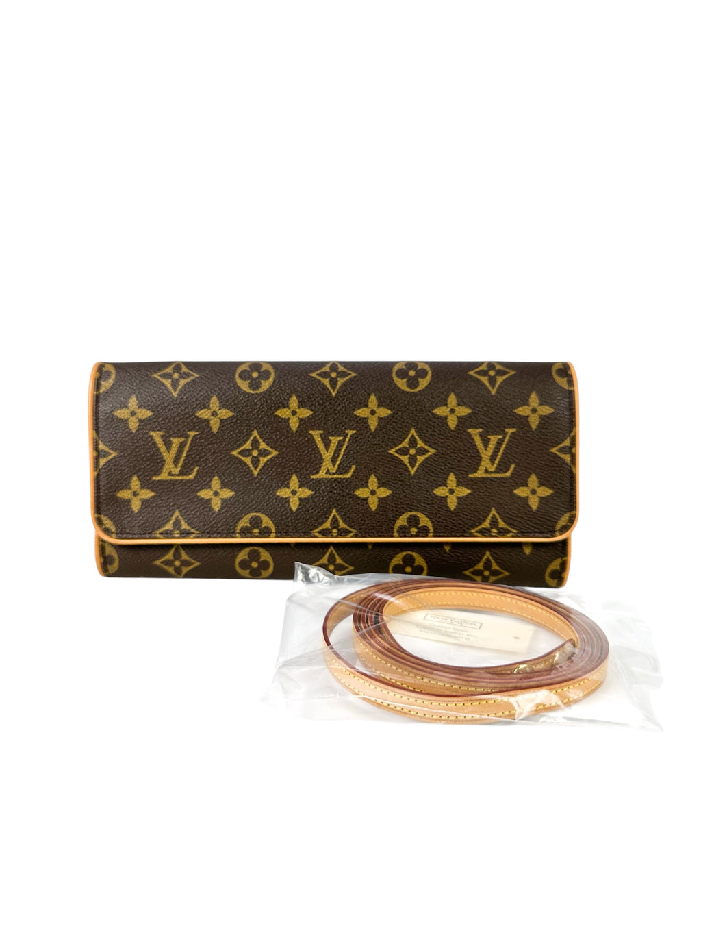 Louis Vuitton Monogram Coated Canvas Twin Pochette GM