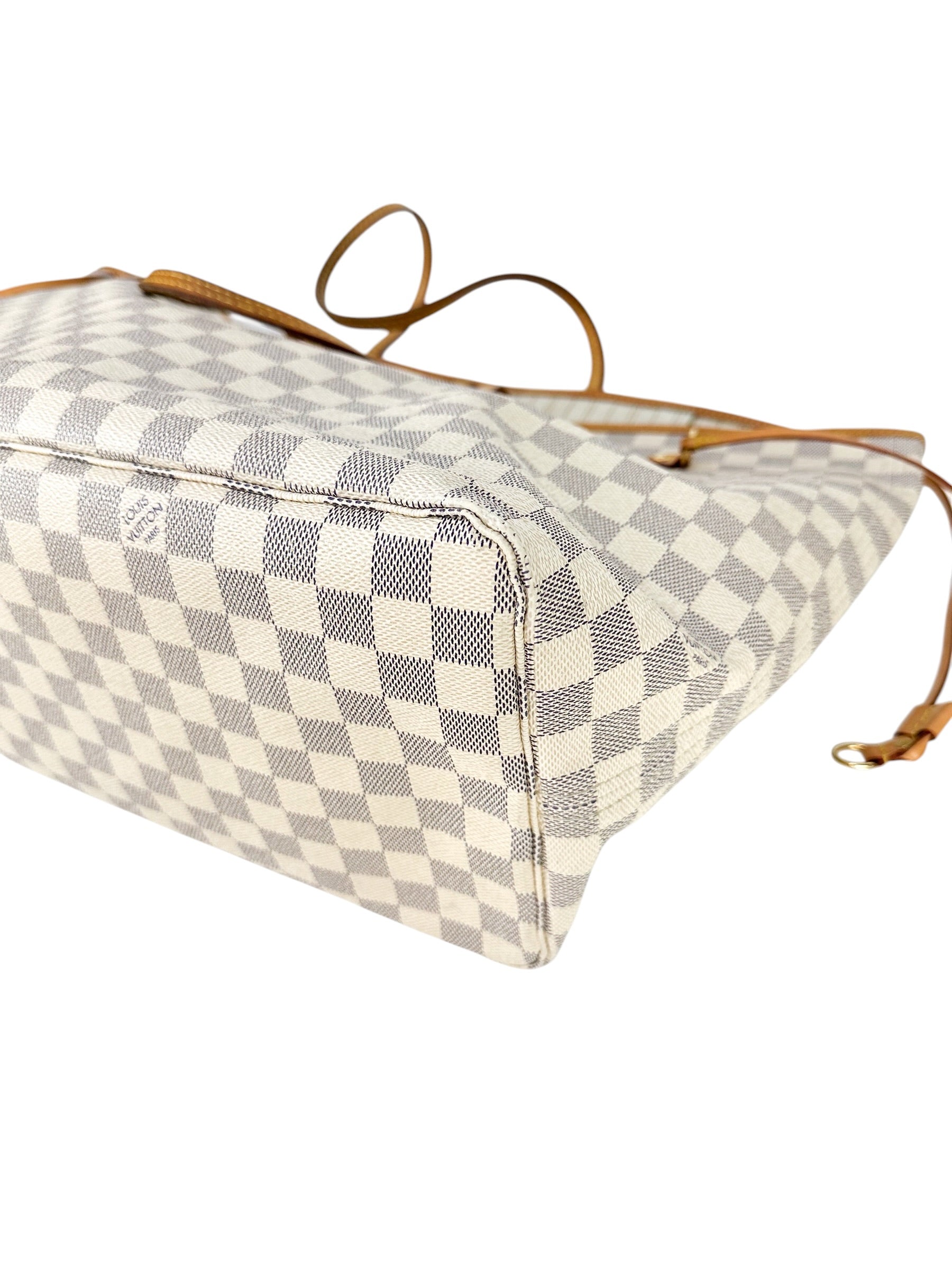 Louis Vuitton Coated Canvas Damier Azur Handbag GM