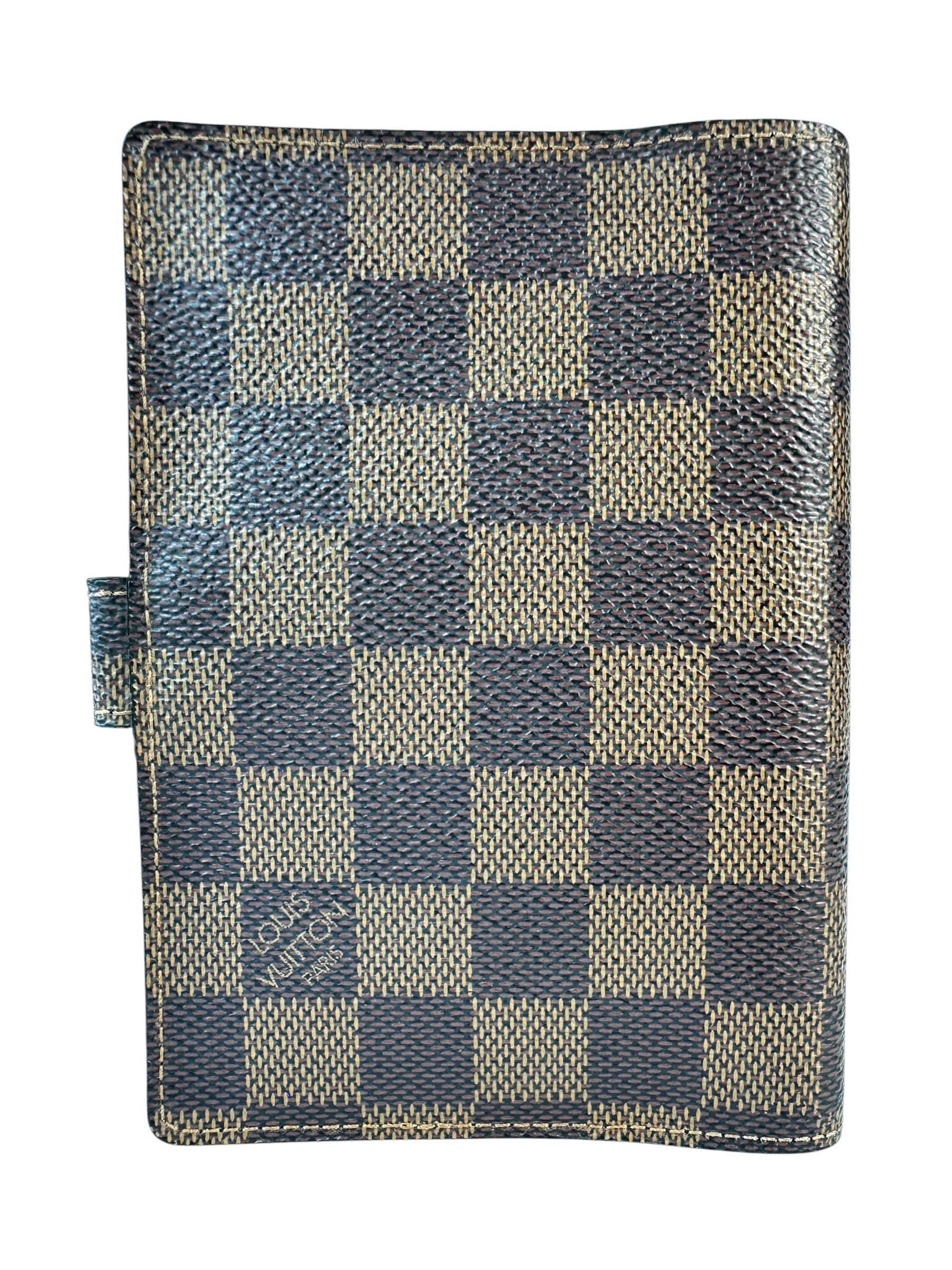 Louis Vuitton Damier Ebene Coated Canvas Agenda PM