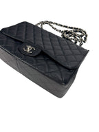 Chanel Black Caviar Leather Classic Flap Jumbo