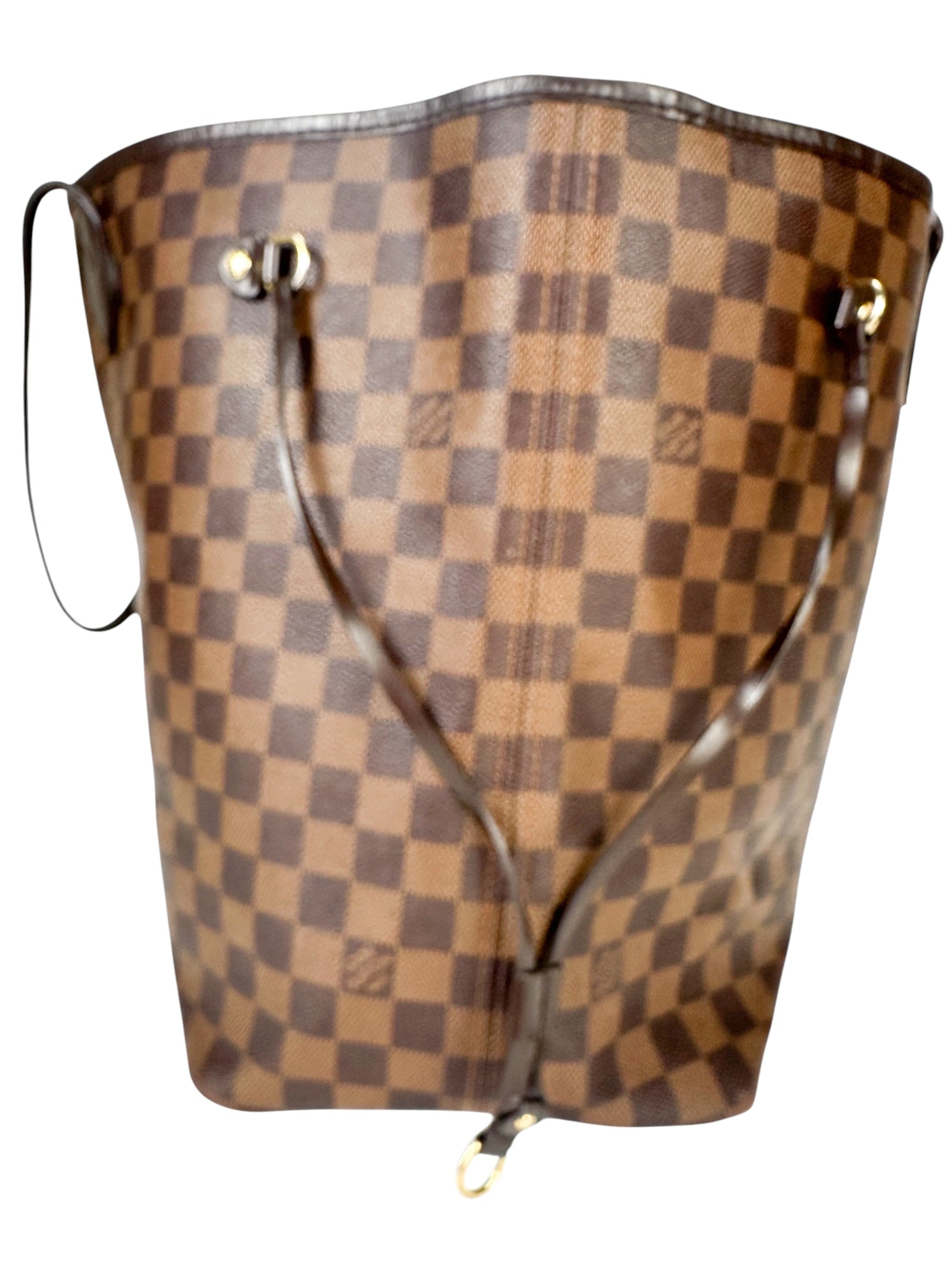 Louis Vuitton Coated Canvas Damier Ebene Neverfull GM