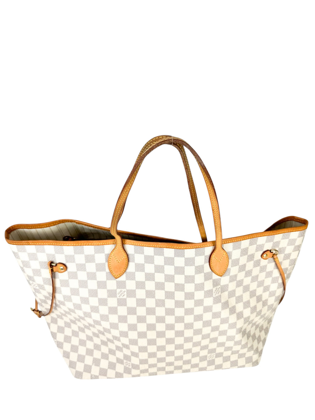 Louis Vuitton Coated Canvas Damier Azur Handbag GM