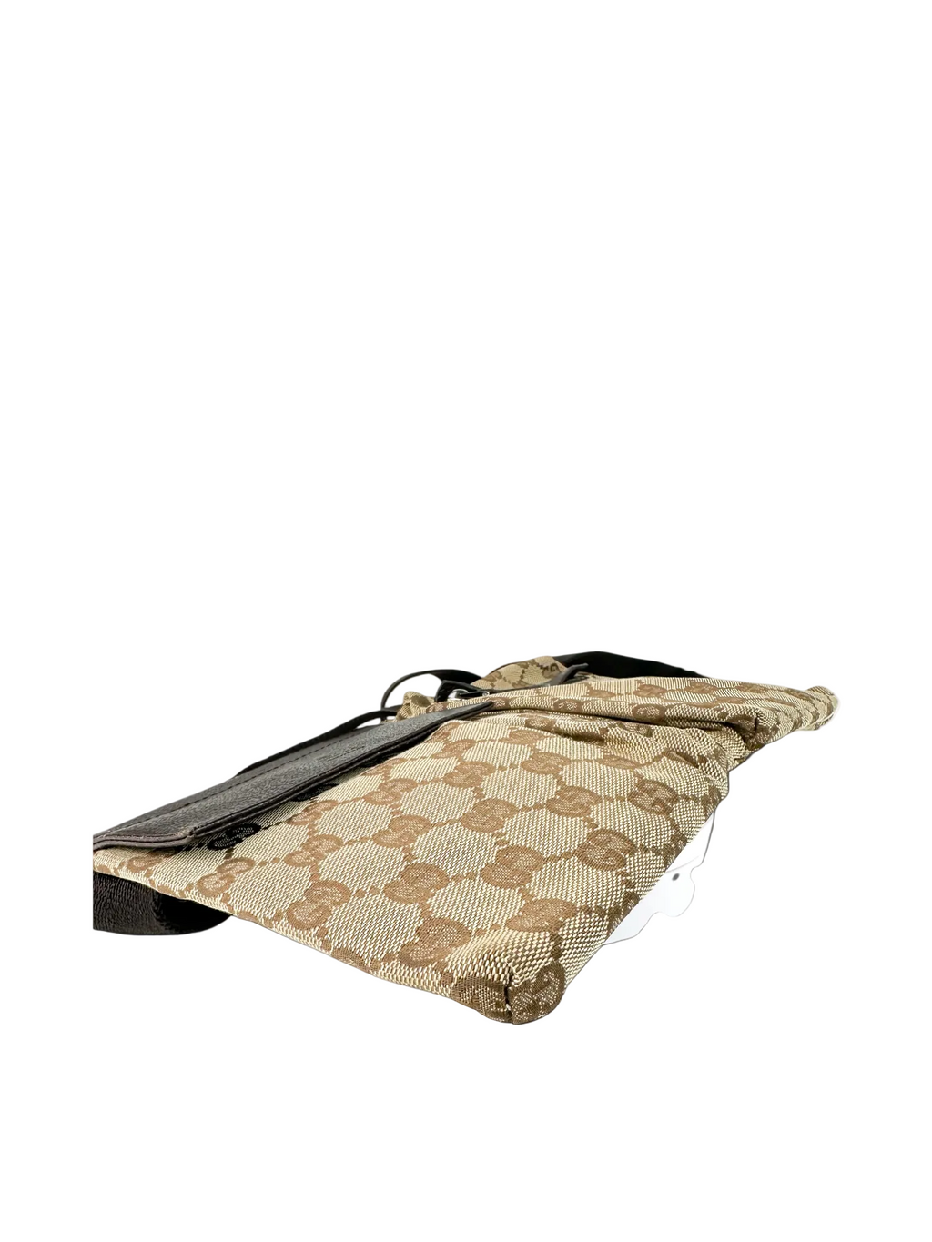 Gucci Beige Canvas GG Double Belt Bag