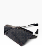 Gucci Brown GG Canvas Double Belt Bag