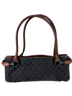 Gucci By Tom Ford Brown Canvas GG Monogram East West Bag
